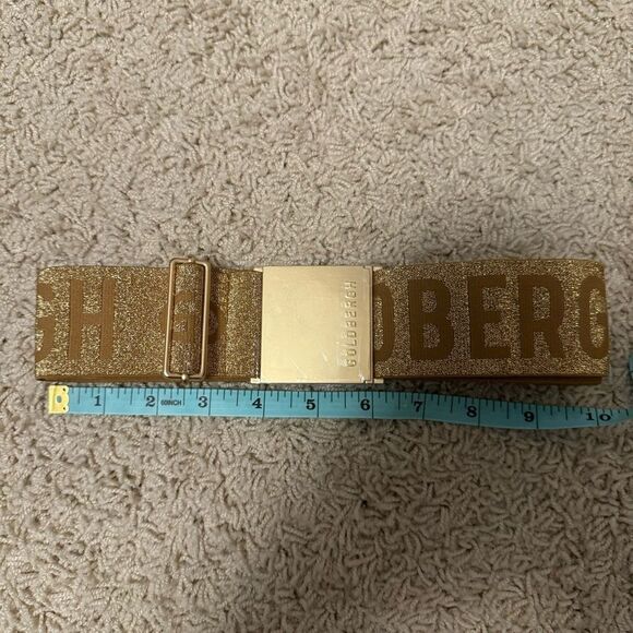 Goldbergh Ski Belt Logo Gold Metallic for Ski Pants, Jacket, ski suit main image 5